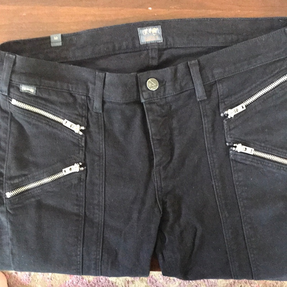 Black Citizens of Humanity sz32 zippered jeans